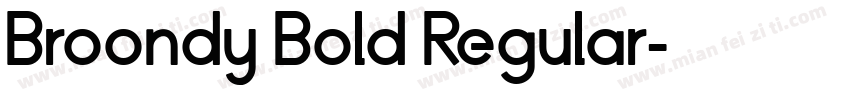 Broondy Bold Regular字体转换